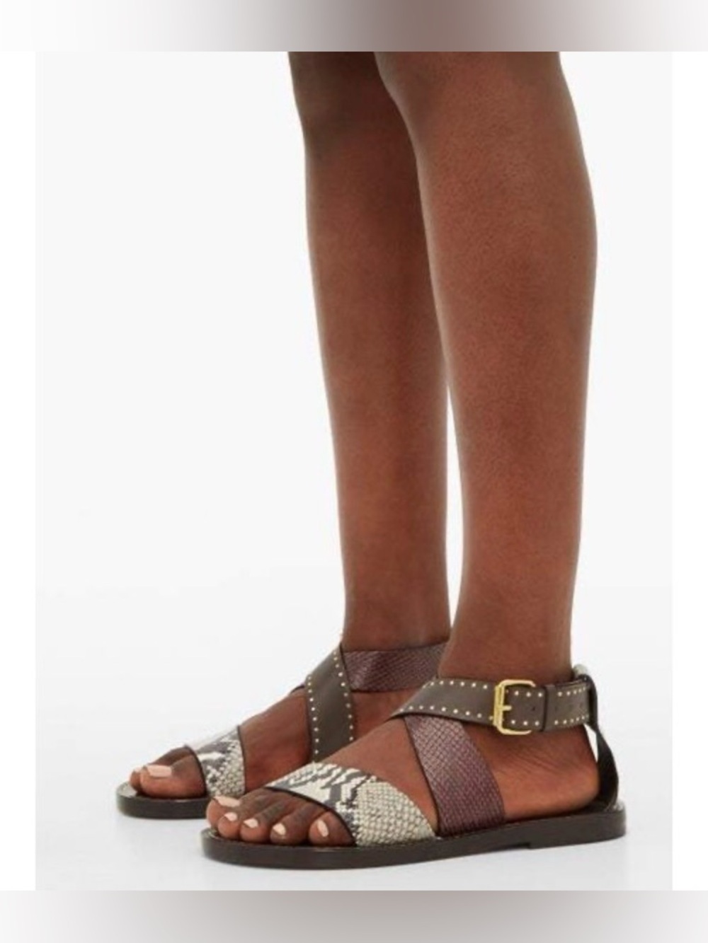 New Isabel Marant Juzee Python Effect Sandals